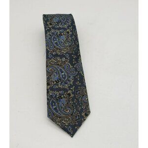 JOSEPH ABBOUD Blue Paisley PREMIUM SILK NECKTIE, NWT $70, 58" long, 3" wide
